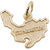 St. Maarten Map W/Border Charm in 10k Yellow Gold hide-image