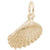 Shell Charm in Yellow Gold Plated