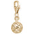 Soccer Ball Charm in Yellow Gold Plated