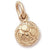Soccer Ball charm in Yellow Gold Plated hide-image