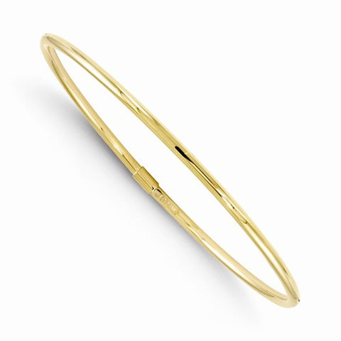 10K Yellow Gold Slip-On Bangle Bracelet