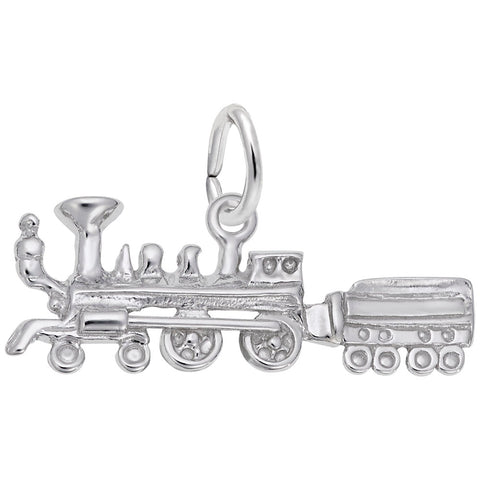 Train Charm In Sterling Silver