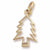 Christmas Tree charm in Yellow Gold Plated hide-image