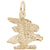 Eagle Charm in Yellow Gold Plated