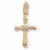 Cross charm in Yellow Gold Plated hide-image