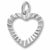 Heart charm in Sterling Silver hide-image