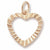 Heart charm in Yellow Gold Plated hide-image