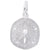 Sand Dollar Charm In Sterling Silver