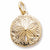 Sand Dollar Charm in 10k Yellow Gold hide-image