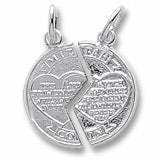 Mizpah charm in Sterling Silver hide-image