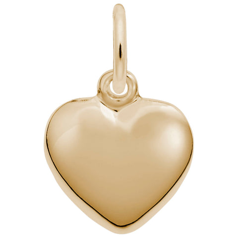 Heart Charm in Yellow Gold Plated