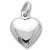 Heart charm in 14K White Gold hide-image