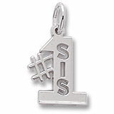 #1 Sis charm in Sterling Silver hide-image