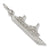 St. Maarten Cruise Ship charm in 14K White Gold