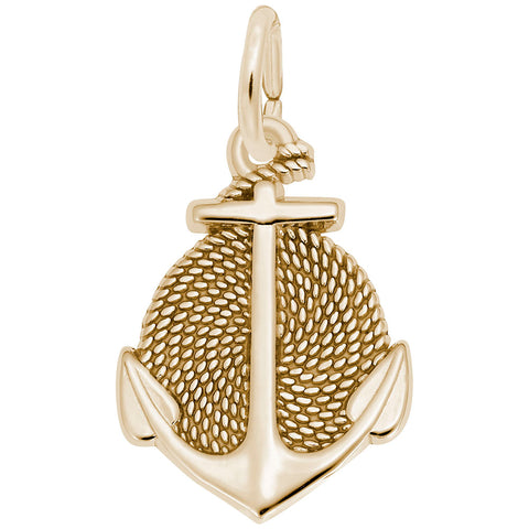 Anchor Charm in Yellow Gold Plated