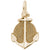 Anchor Charm in Yellow Gold Plated