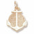 Anchor Charm in 10k Yellow Gold hide-image