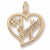 #1 Daughter charm in Yellow Gold Plated hide-image