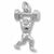 Weight Lifter charm in Sterling Silver hide-image