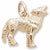 Wolf Charm in 10k Yellow Gold hide-image