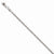 14K White Gold Diamond-Cut Rope Chain