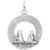 San Francisco Charm In 14K White Gold