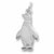 Penguin charm in 14K White Gold hide-image