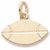 Rugby Ball Charm in 10k Yellow Gold hide-image