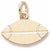 Rugby Ball charm in Yellow Gold Plated hide-image