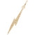 Lightening Bolt Charm in Yellow Gold Plated