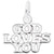 Godlovesyou Charm In Sterling Silver