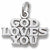 Godlovesyou charm in Sterling Silver hide-image