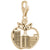 New York Skyline Charm in Yellow Gold Plated