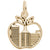 New York Skyline Charm in Yellow Gold Plated