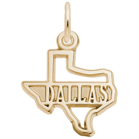Dallas Charm in Yellow Gold Plated