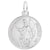 St.Florian Charm In 14K White Gold