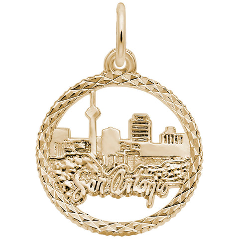 San Antonio Charm In Yellow Gold