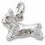 Terrier charm in 14K White Gold hide-image