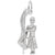 Colorguard Charm In Sterling Silver