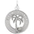 Palm Spring Charm In 14K White Gold