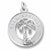 Palm Spring charm in 14K White Gold hide-image