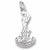 Savannah Waving Girl charm in Sterling Silver hide-image