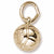 Volleyball charm in Yellow Gold Plated hide-image