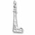 Tybee Lighthouse, Ga charm in Sterling Silver hide-image