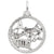 Washington Dc Charm In 14K White Gold