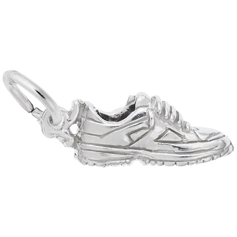 Sneaker Charm In 14K White Gold