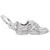 Sneaker Charm In 14K White Gold