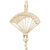 Parachutist Charm In Yellow Gold