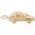 Mini Van Charm in Yellow Gold Plated