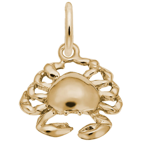 Crab Charm in Yellow Gold Plated